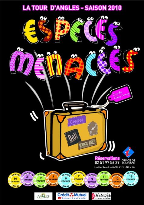 La Tour d'Angles - Affiche saison 2010 " Espèces menacées"