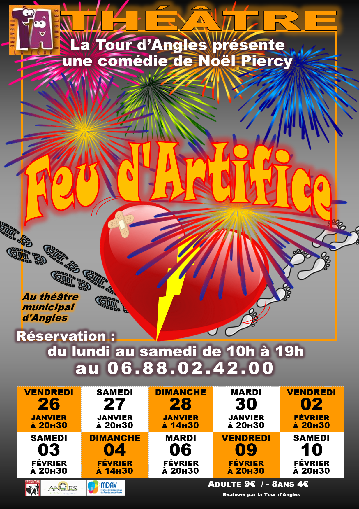 La Tour d'Angles - Affiche saison 2024 "Feu d'artifice" 